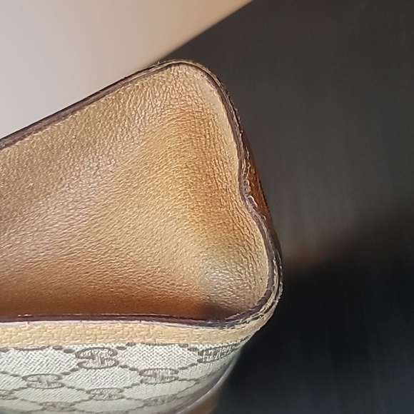 GUCCI GG CANVAS WEB SHERRY LINE CLUTCH BAG - Picture 6 of 13